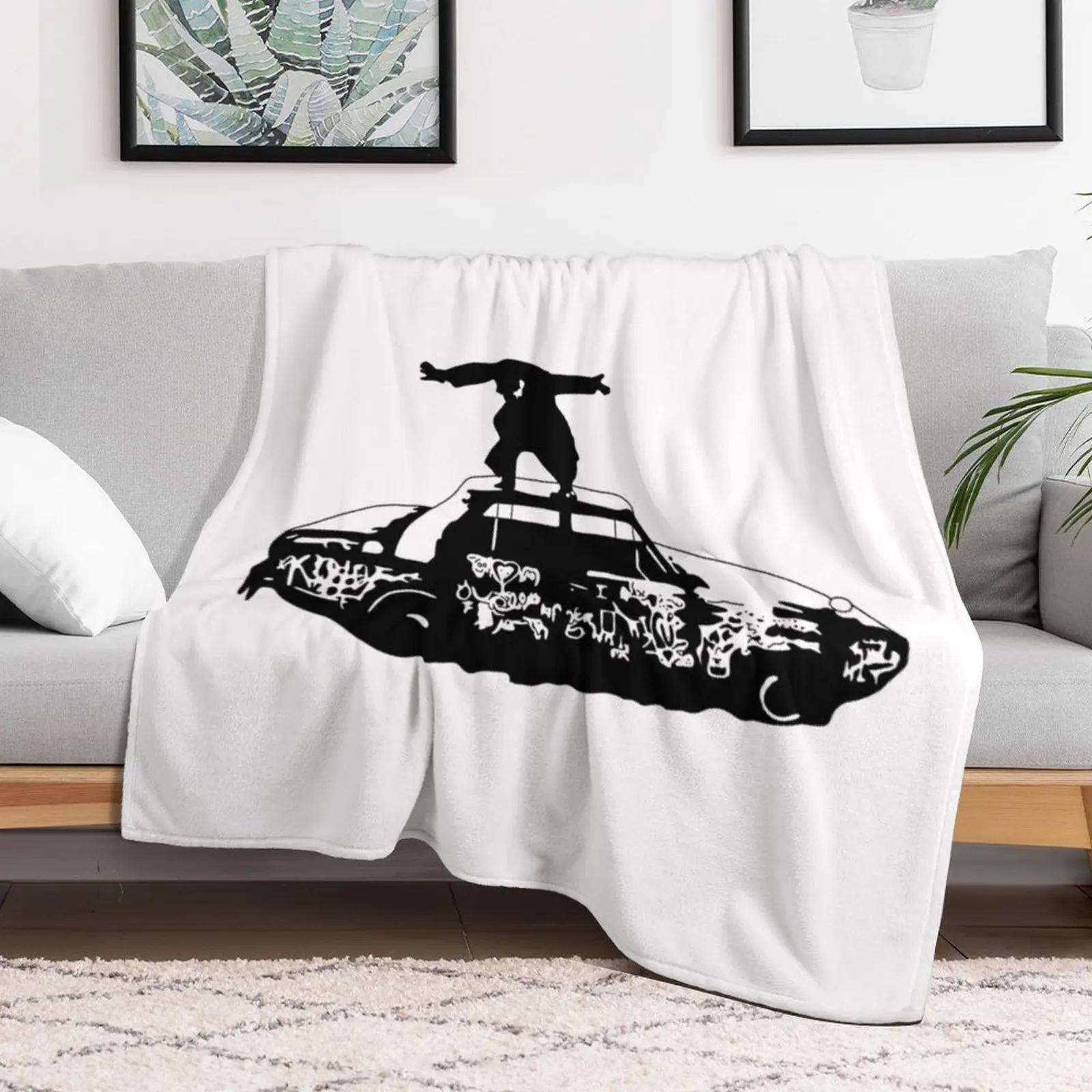 Being Funny in a Foreign Language Throw Blanket Cozy Throw Blanket Birthday Gift for Him Her
