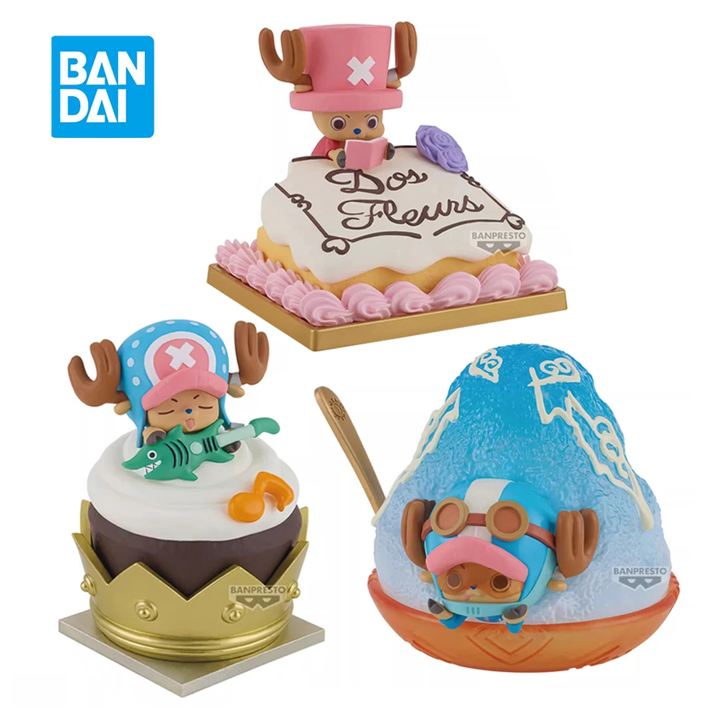 Original Banpresto Paldolce One Piece Vol.3 Tony Tony Chopper ขนมรุ่น Q อะนิเมะรุ่นของเล่น Kawaii ตุ๊กตาของขวัญ 6 ซม.