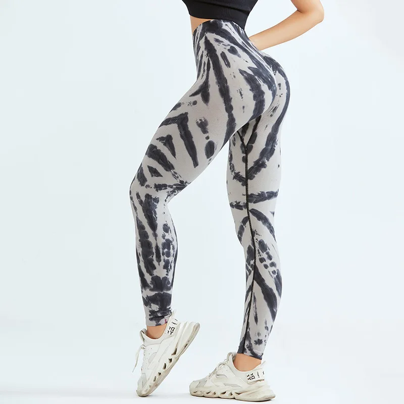 High Waist Tie Dye Leggings Women Seamless Leggings Gym Workout Fashion High Elastic Butt Lift Yoga Slim Tights Fitness Pants