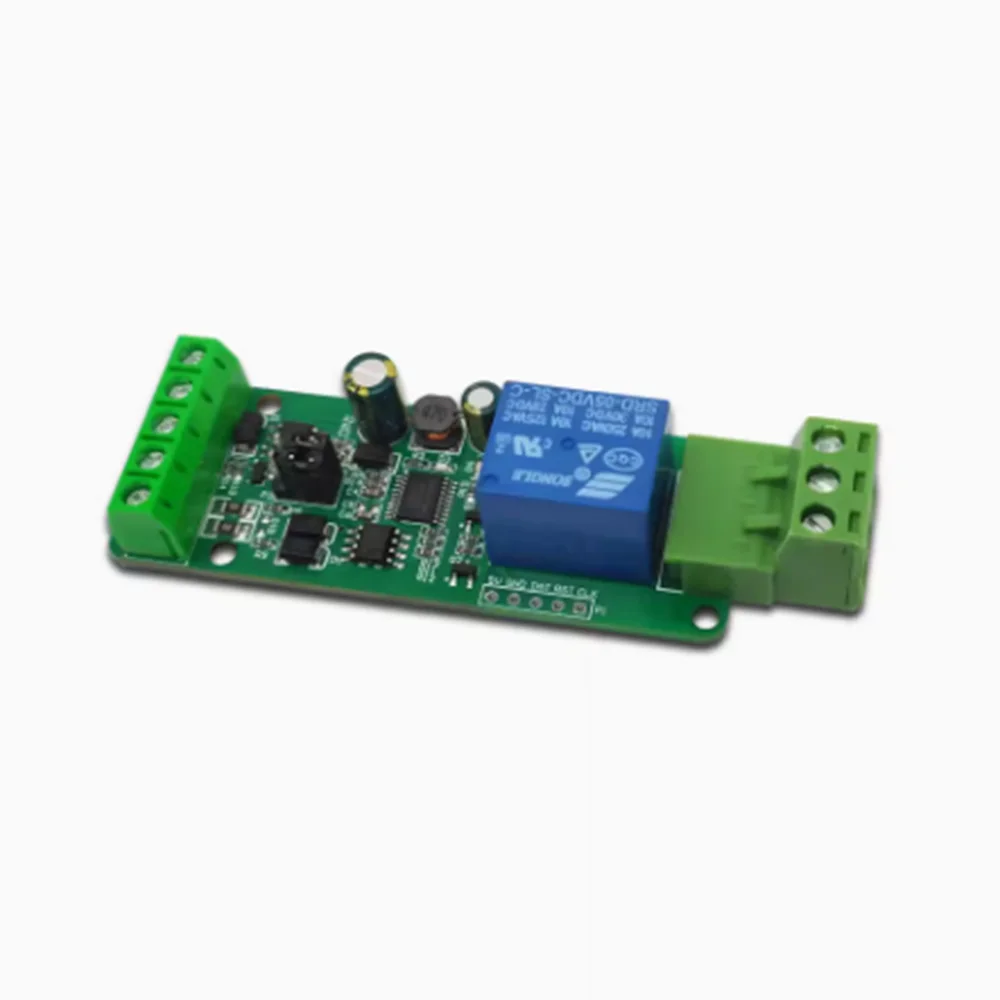 Modbus RTU single relay module RS485/TTL 1-channel input/output plug-in terminal