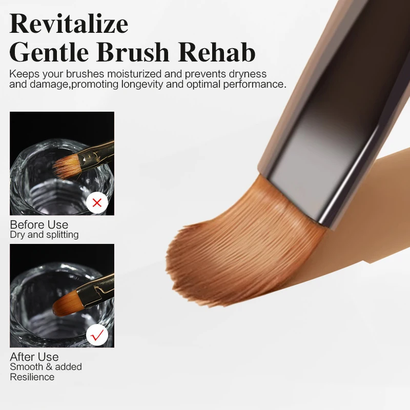 120ml nail art brush cleaner kit(Crystal cup+100 cotton sheets) Portable,ez Cleans fast with no residue. For nail art brush care