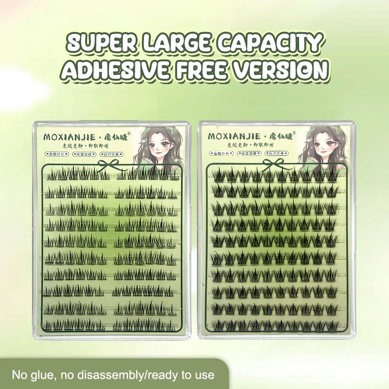 120cluster Self Adhesive Eyelashes High Capacity No Glue Needed Self Adhesive Lash Clusters Natural Lashes DIY Eyelash Extension