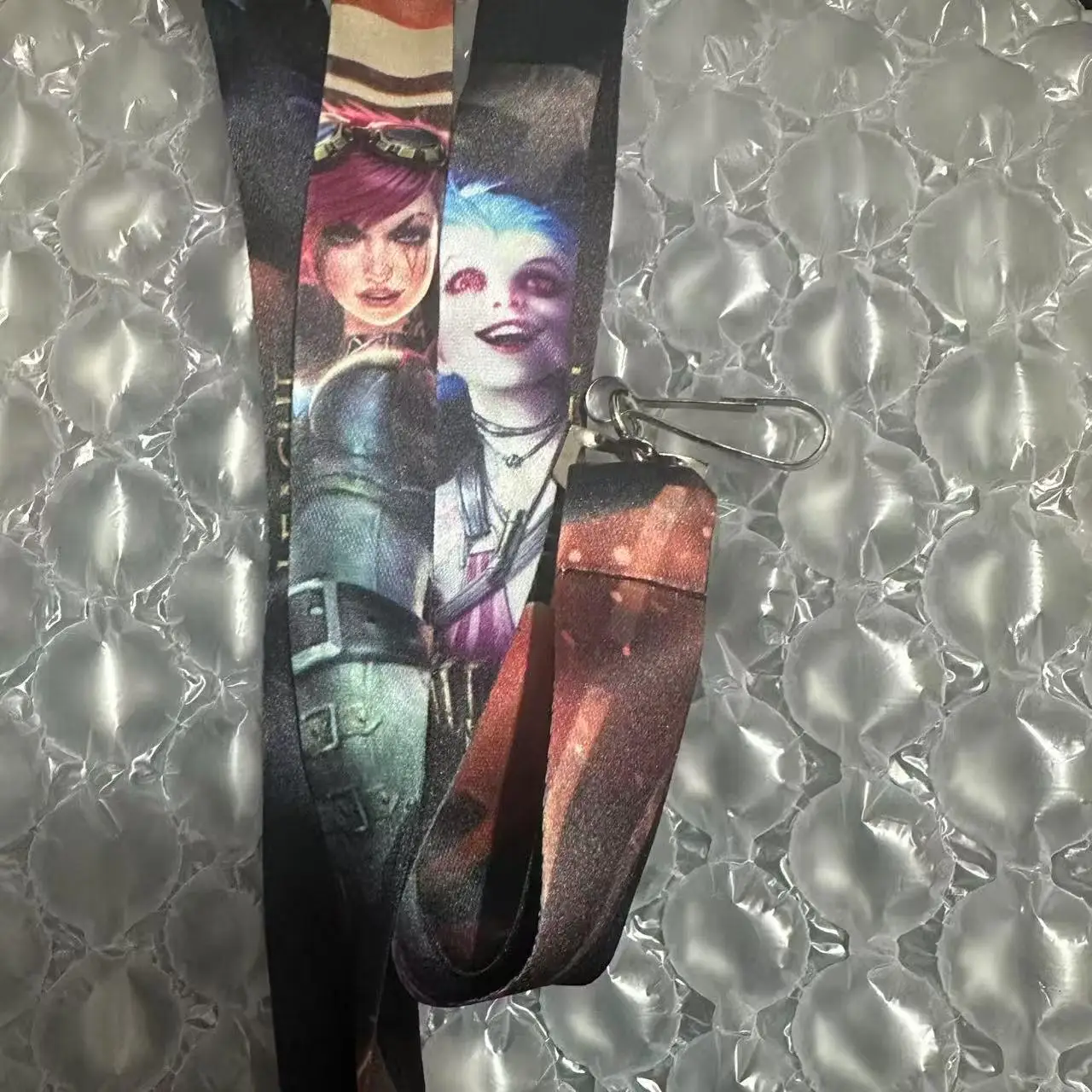 حامل بطاقة Teemo Jinx&Vi Project Leona، Yi، Fiora، Zed، Lucian Lanyard أصلي وجديد تمامًا #4