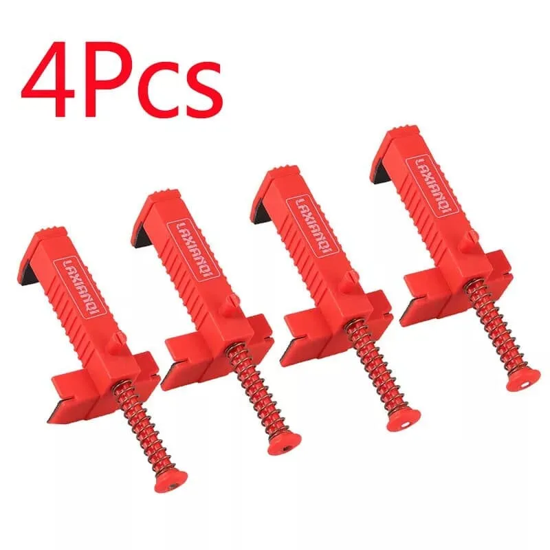 4Pcs Bricklaying Construction Tool Brick Laying Tingle Building Fixator Brick Liner Clamps Runner Line Clip Runner Wire Drawer