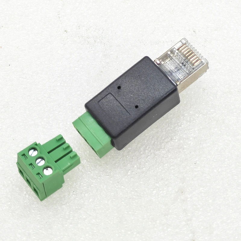 RJ45 to 845 Crystal Terminal, Network Connector, RS232 Serial Port, 485 Terminal ,Servo Encoder Adapter, 100PCs