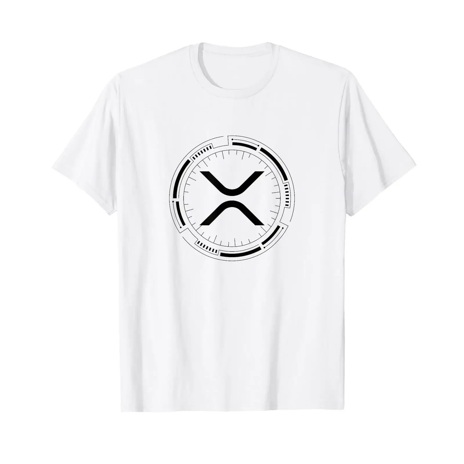 XRP Crypto Merchandise T Shirt White vintage Washed Soft Top For Everyday Wear fashion homme Versatile Unisex Slightly graphic