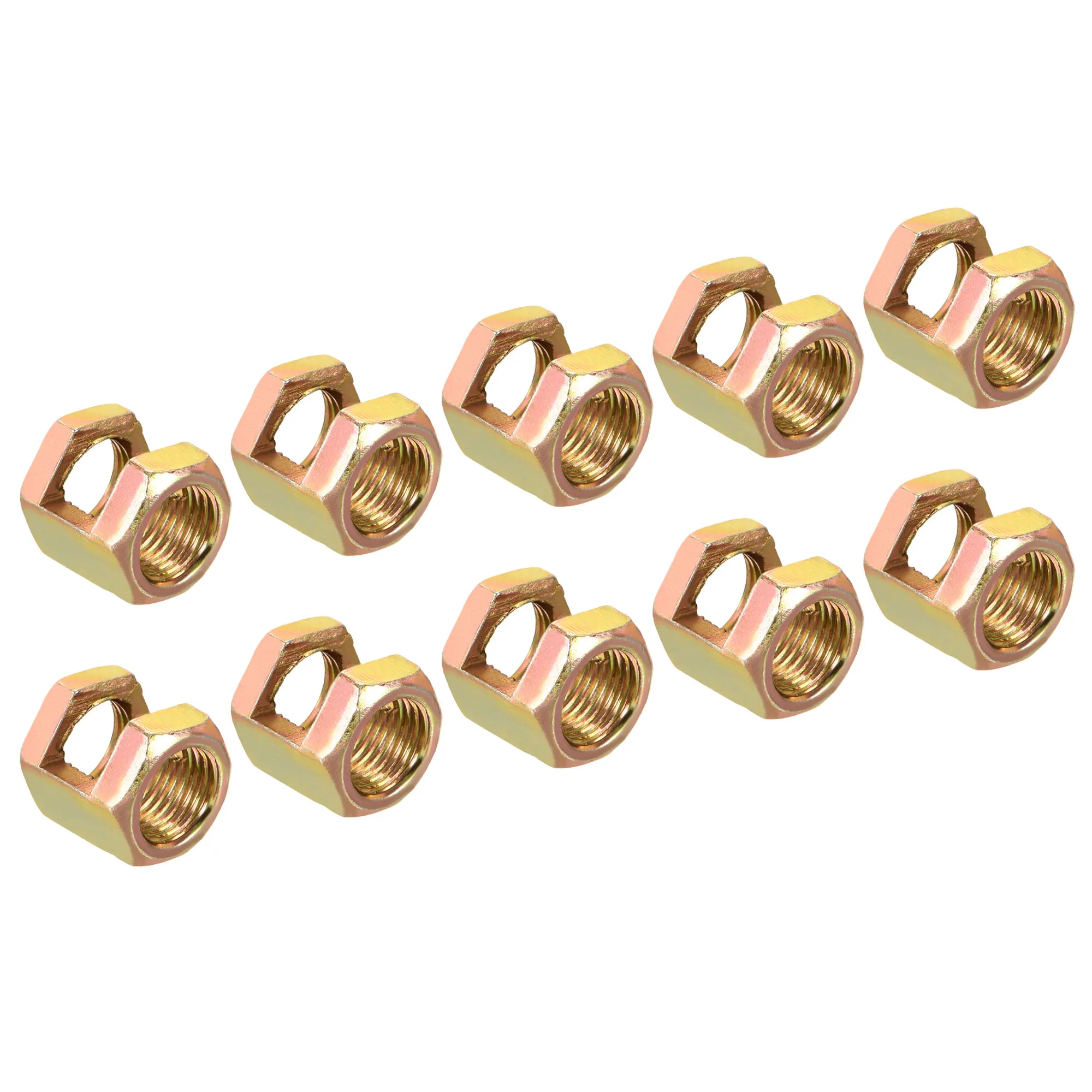 10Pcs M10 Internal Tooth Adapter Iron Hexagon Nut M10 Thread Lamp Repair Parts for Lamp Pipe Zinc Plating Iron Opening Connector