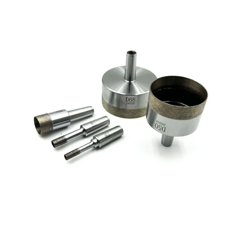 Foret à tige conique Morse, diamètre 4mm-120mm, forets frittés en poudre de diamant pour perceuse à verre, 1 pièce