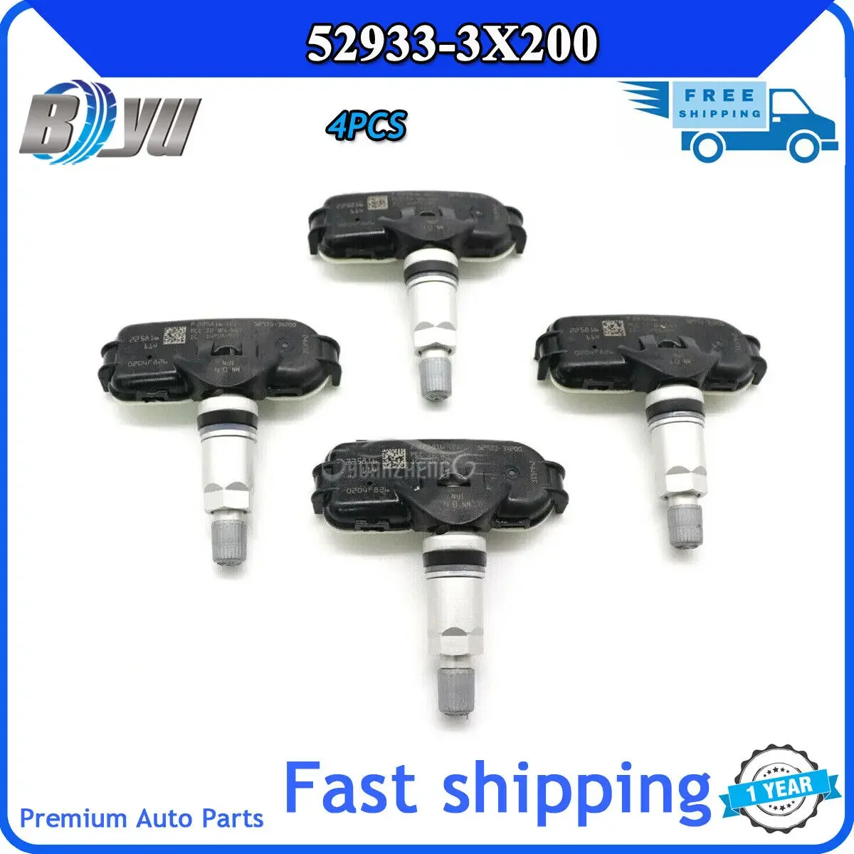 1/4pcs TPMS Tire Pressure Sensor Monitoring System NEW 52933-3X200 For Hyundai Elantra Coupe Tucson Kia Rio 529333X200 315MHz