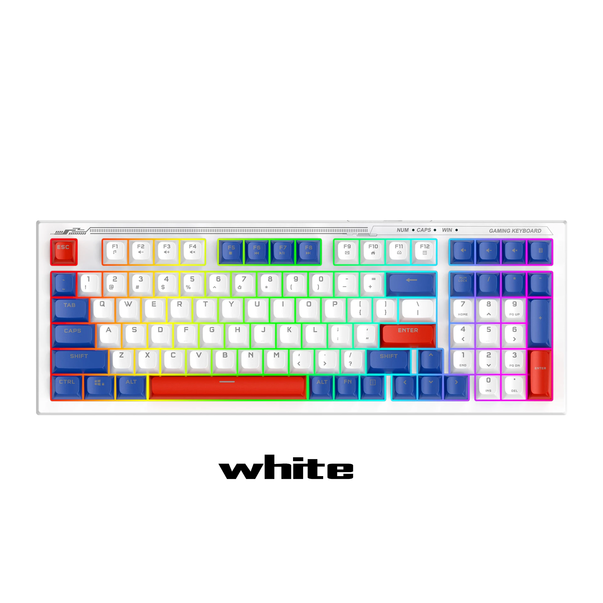 Imagem -03 - Conjunto de Mouse e Teclado Colorido Toque Mecânico com Fio tipo c Luzes do Jogo Silencioso 98 Teclas Tf610 Novo Produto 2024