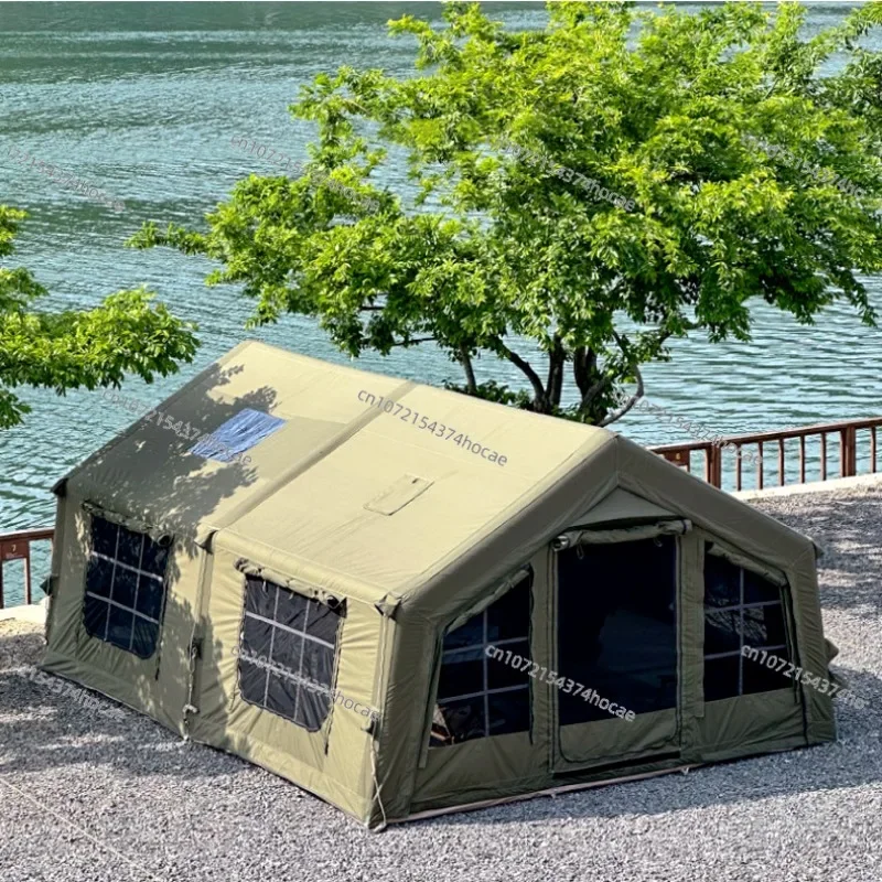 For 17.2 Luxury Inflatable Screen House Tent with Stove Hole