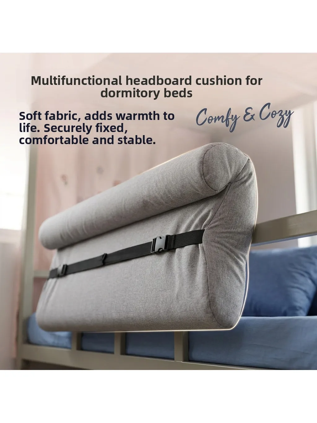 Dormitory Bed Head Pillow Student Bed Side Anti-Collision Good Thing Upper Bed against the Wall Enclosed Back Pillow Soft Pac...
