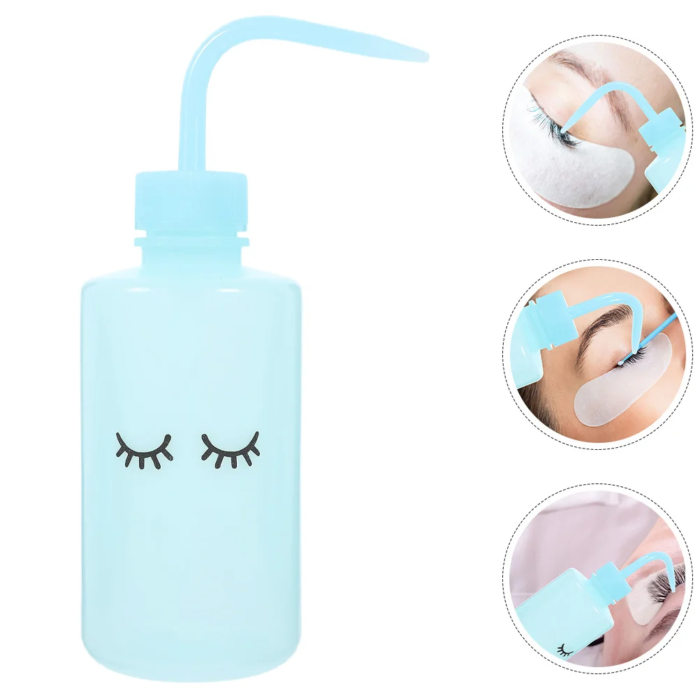 

4Pcs Lash Washing Bottles Empty 250Ml Bend Mouth Eyelash Cleaning Bottles Reusable Squeeze Bottle for Lash Care Tattoo Cleaning