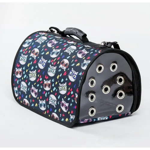 Toucan Pet Foldable Cute Cat Pattern Cat and Dog Carrier Bag