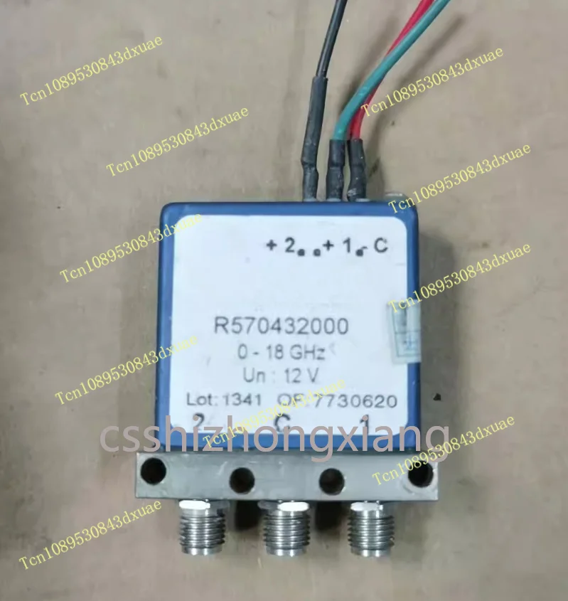 For RADIALL imported R570432000 R570413000 DC-18GHz 12V SPDT RF mechanical coaxial switch old used