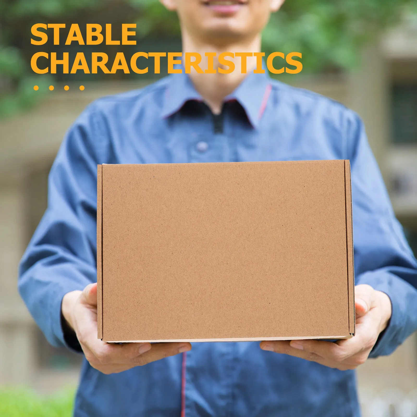 10Pcs Eco Friendly Kraft Paper Shipping Box Reinforced Triple Layer Stackable Mailer Box for Small Business Retail and Logistics