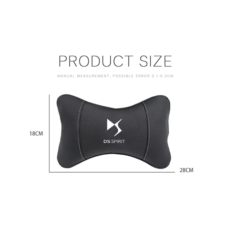 1Pcs Car Seat Headrest Auto Logo Neck Pillow For DS DS4S DS5 5LS DS3 DS4 DS6 DS7 DS9 WILD RUBIS SPIRIT E-Tense