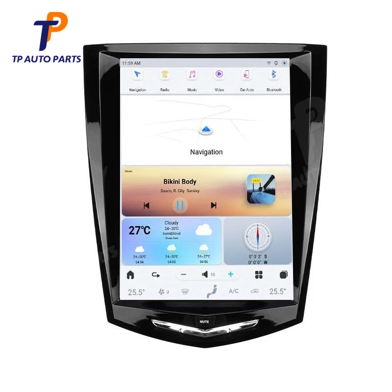 

10.5" Android 13 GPS Navigation For Cadillac ATS CTS SRX Escalade 2013 2014 2015 2016 2017 2018 Car Radio Carplay Unit DSP 4G