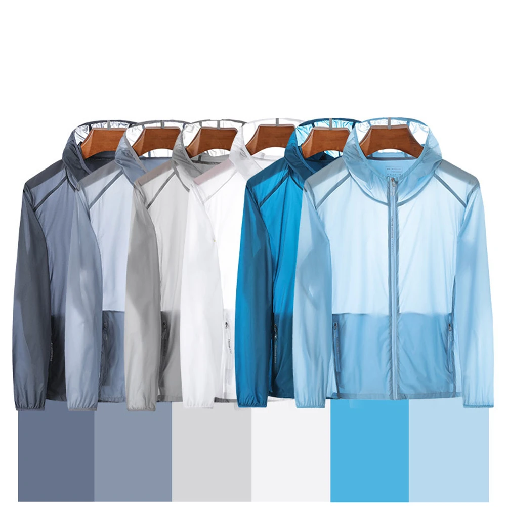 Roupas de proteção solar Roupas de praia Casaco impermeável Protetor solar UV ao ar livre Anti-UV