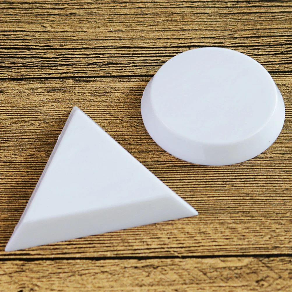 

10Pcs Plastic Watercolor Palettes Paint Trays for Art Students Painters DIY Painting Round Triangle Paint Tray Set