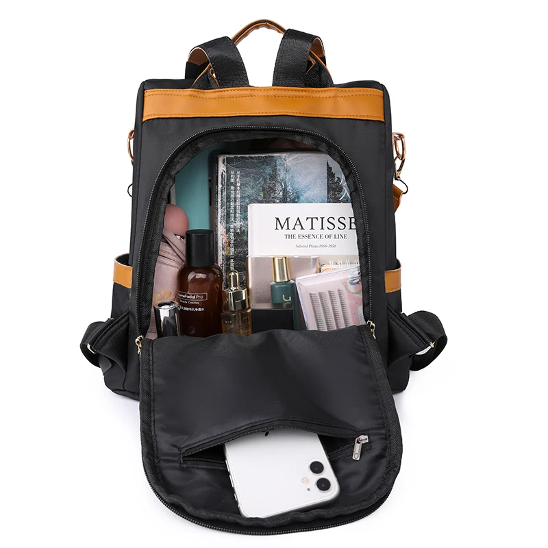 High Quality Nylon Brand Backpacks Fashion Anti Theft Women's Designer Bagpack Multi Functional Large Capacity Travel Sac A Dos