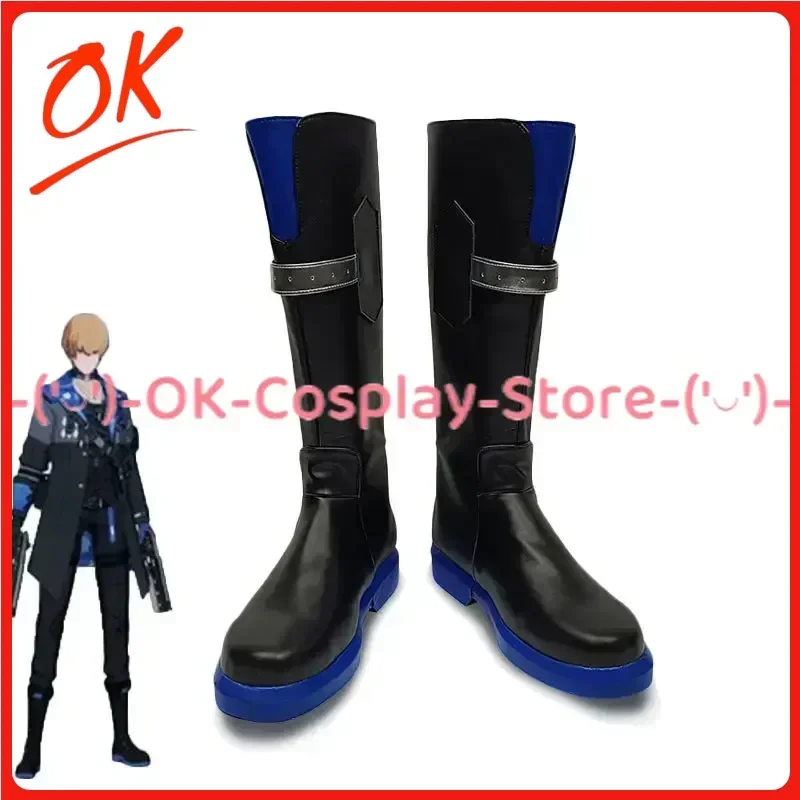 

[Серый RAVEN PUNISHING Lee Palefire, обувь для косплея, аниме, реквизит для ролевых игр, Хэллоуин, карнавал, вечерние ботинки из искусственной кожи