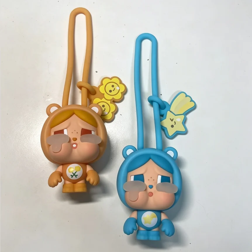 POPMART CRYBABY Care Bears Series Mini Light Mystery Blind Box Surprise Unbox Kawaii Doll Anime Present Box