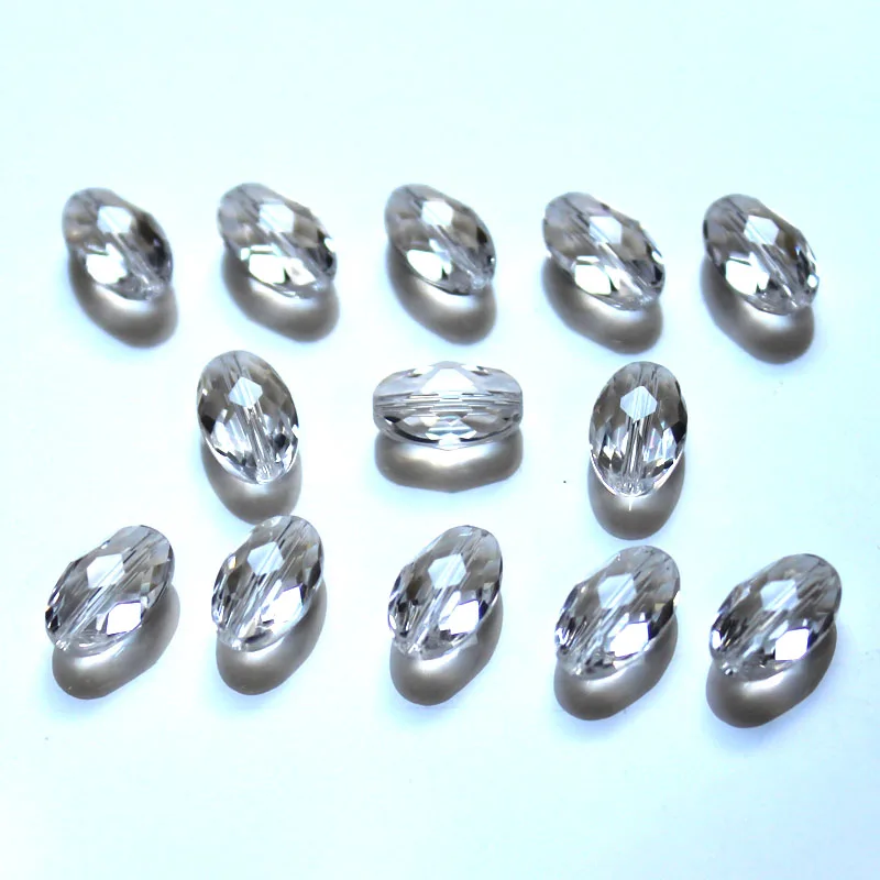 StreBelle New Arrival 9x6mm Fashion Flat Oval Faceted Crystal Beads Create Your DIY Jewelry Accessories Beads Wholeasale 50Pcs