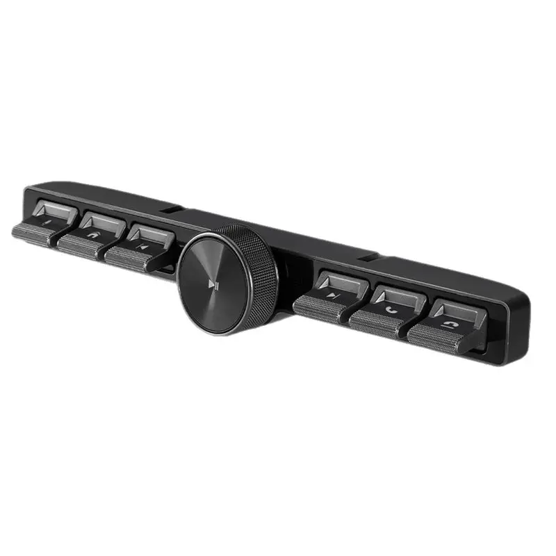 2X Wireless Multimedia Remote Control 7 Keys LED Car Controller Volume Adjuster Answer For Multimedia Navigation Player