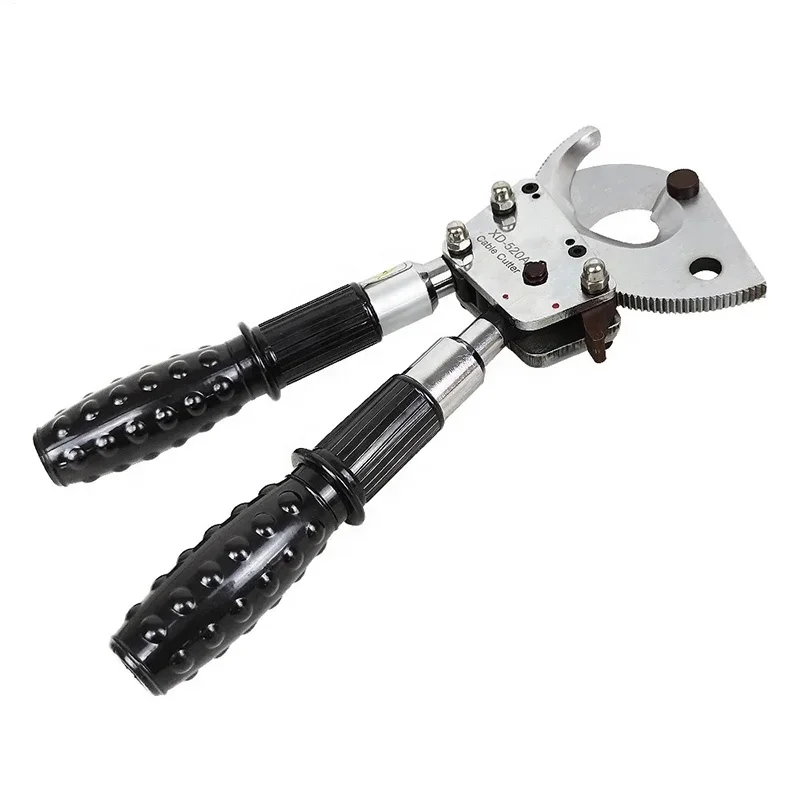 XD-520A Mechanical Cu/AL Cable Cutter ACSR Cutting Tool Ratchet Wire Rope Cable Cutter For Single Or Multi-Strand Cu / Al cable