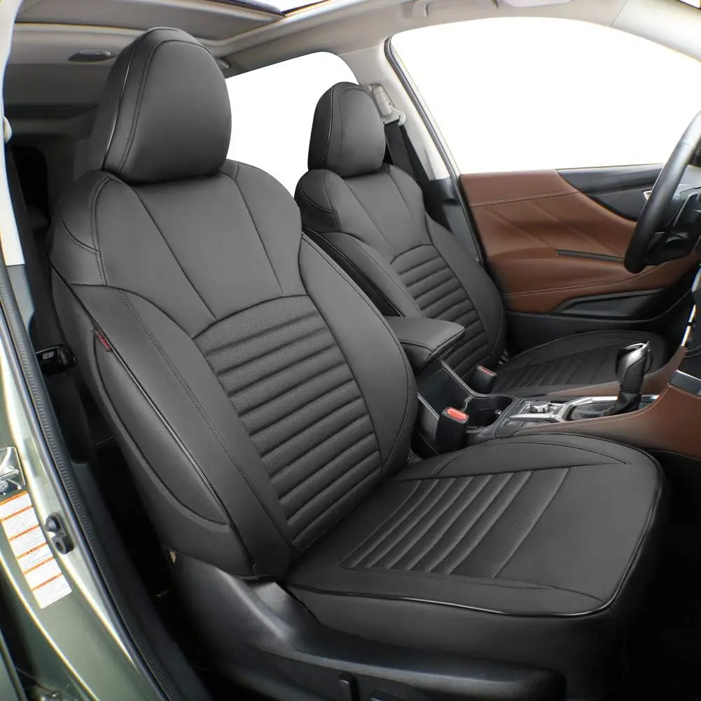 EKR Crosstrek Car Seat Covers Custom Fit for Subaru Crosstrek 2013-2023 Base/Touring/Limited &2024-2025 Premium/Sport/Limited/Wilderness Full Set Car Seat Covers