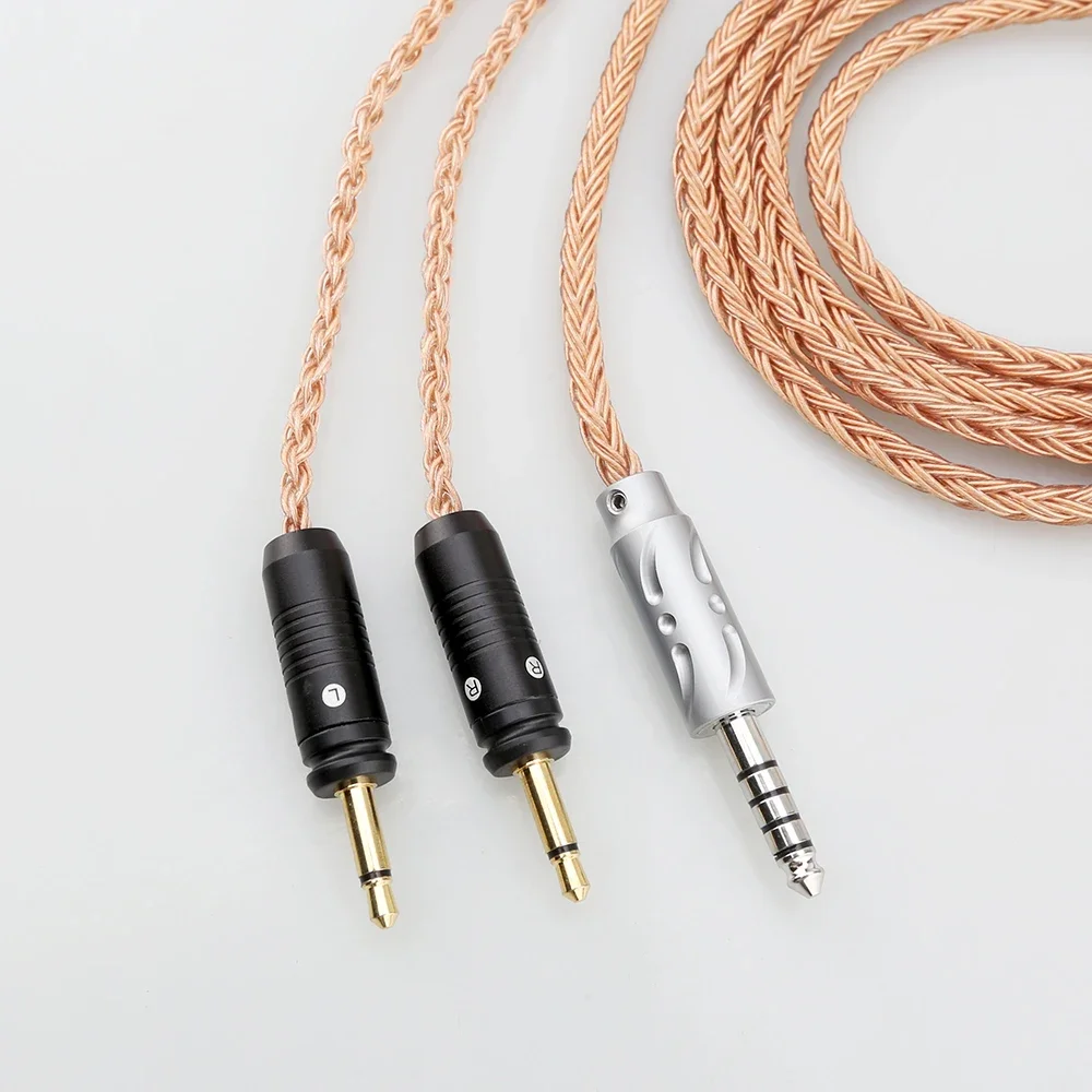 HIFI 16 Core 7N OCC Viborg 4,4mm, enchufe equilibrado, Celestee claro para auriculares ELEAR Focal, Utopia francesa, Cable de actualización de auriculares