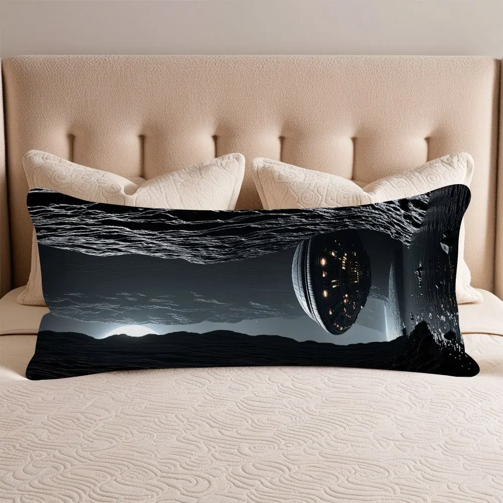 Ultra-Soft Boat-Shaped Pillow Cover 20X54 Inches - Double-Sided Breathable Comfort, Suitable for Side, Back, And Stomach Sleeper