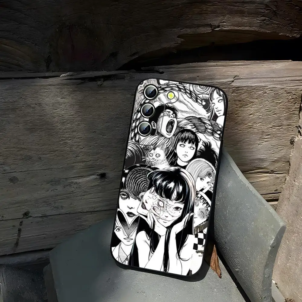 Tomie Junji Ito Horror Anime Phone Case For Samsung Galaxy S24 S22 S23 S25 S21 Ultra Fe Plus A16 A14 A55 A54 A24 A52 Coque