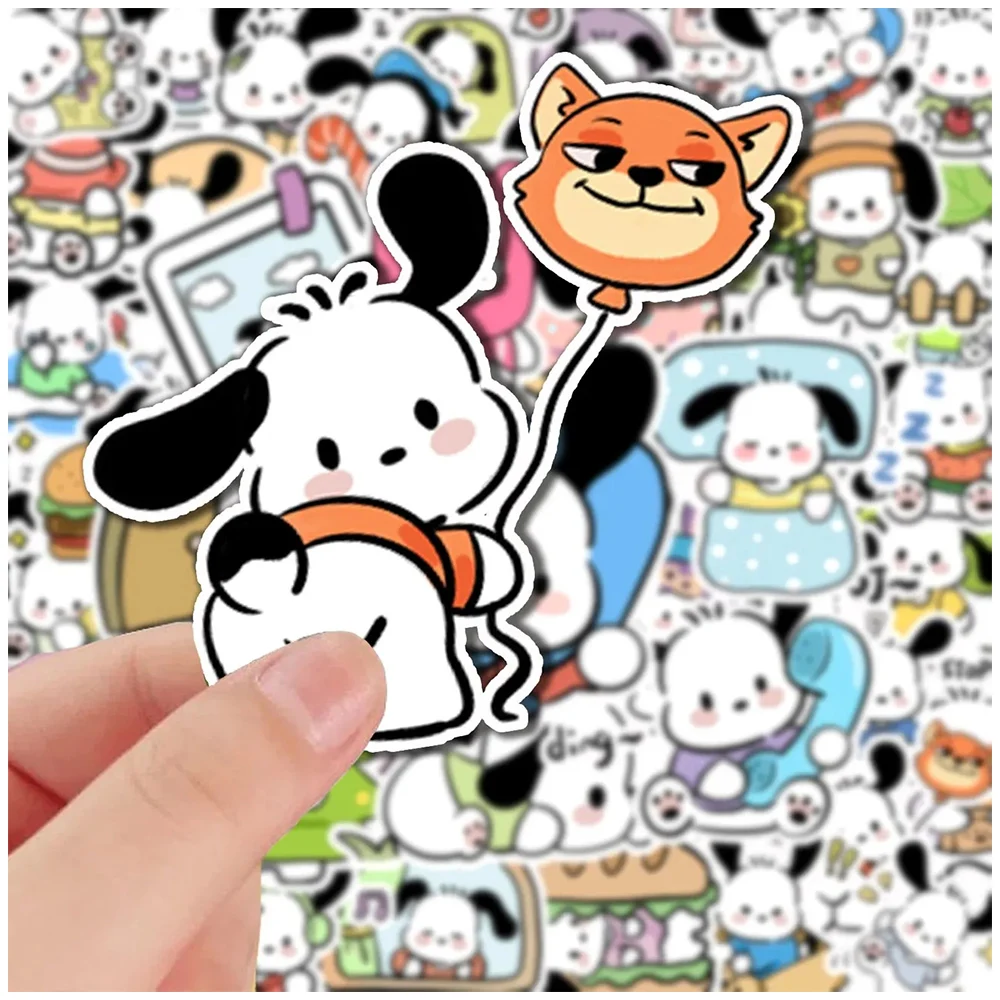 

10/30/56pcs Cute Anime Pochacco Cartoon Aesthetic Stickers Laptop Notebook Phone Diary Luggage Car Decoration Sticker Kids Toys