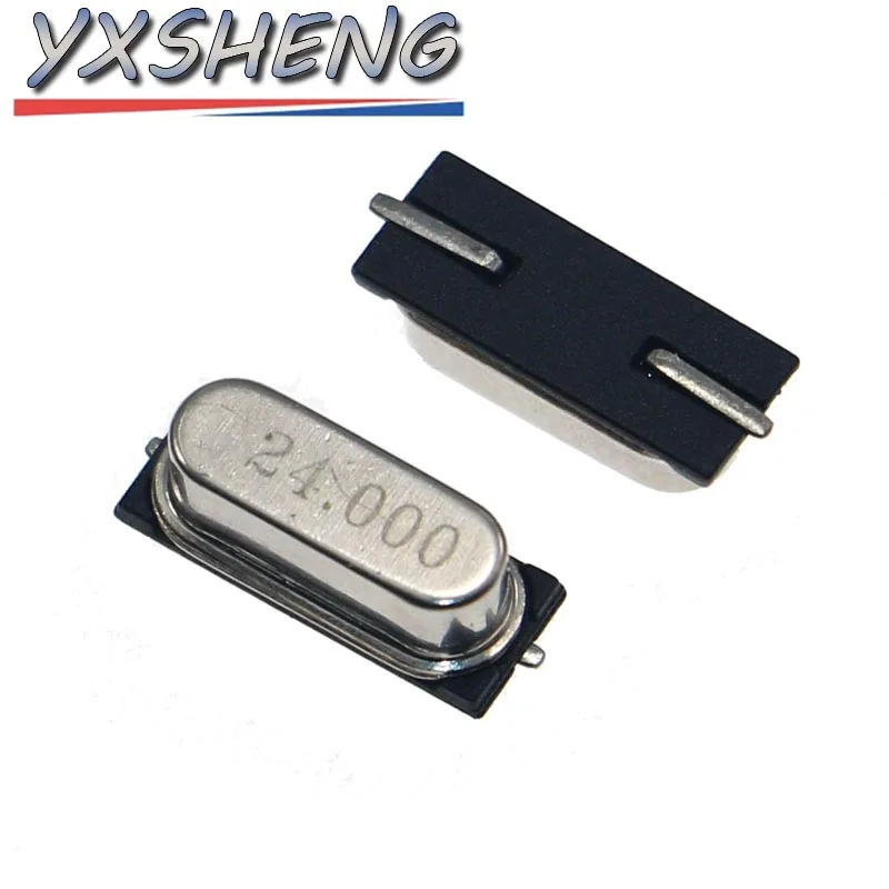 10Values SMD HC-49S 2Pin Quartz Resonator Crystal Oscillator Kit 4MHz 6MHz 8MHz 11.052MHz 12MHz 16MHz 22.1184 24MHz 25MHz 48MHz