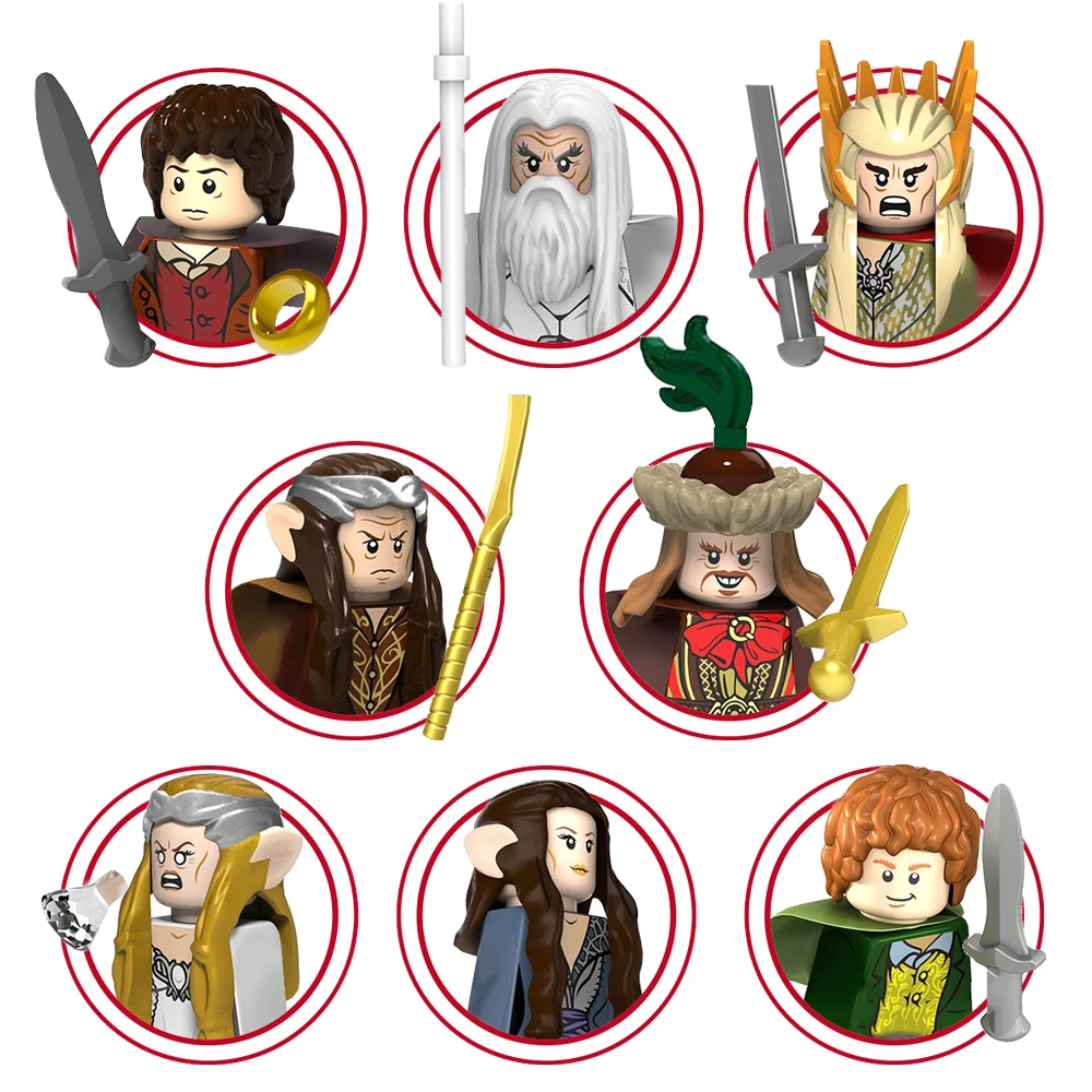 PG8148 ladrillos famosa película novela serie montaje bloques de construcción figuras de personajes juguetes modelo para niños