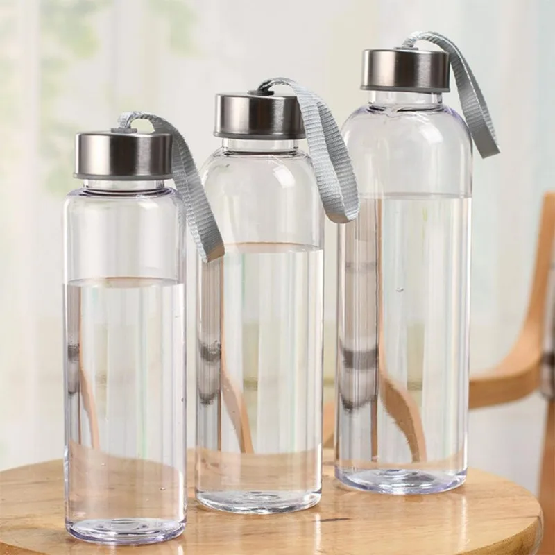 

300/400/500ML Plastic Water Bottle Transparent Portable Sport Tea Coffee Cup Drinking School Sports Bottles Water Bottle