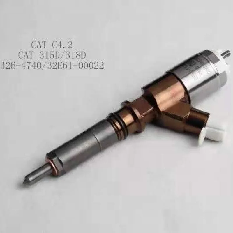 For Caterpillar CAT E315 E318D Excavator C4.2 Engine Fuel Injector 326-4740 32E61-00022 Excavator Parts