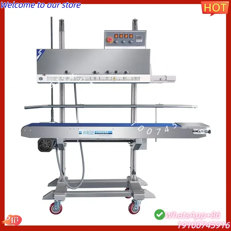 2026Hot FRM-1120LD Vertical Ink Wheel Coding Sealing Machine with Synchronous Sealing & Coding for Food Industry Continuous