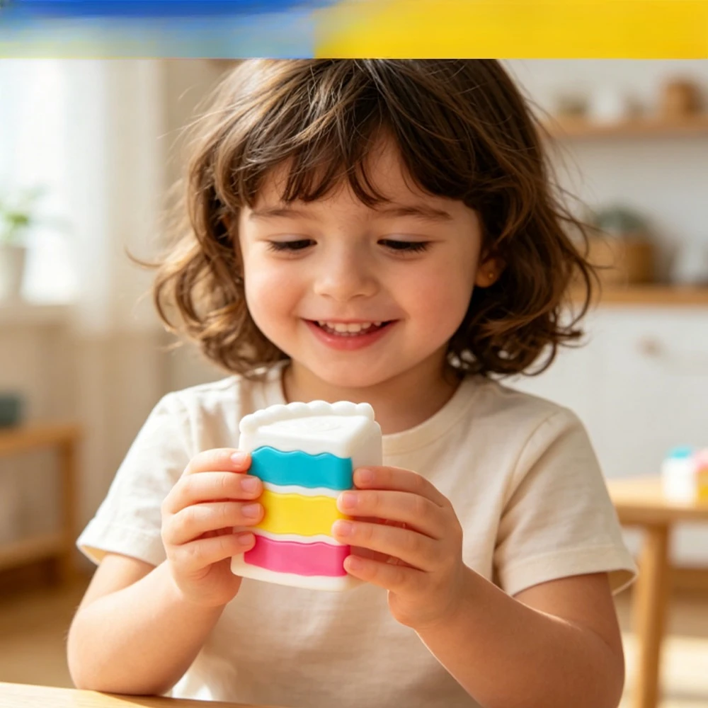 Juguete Sensorial Antiestrés Nee Doh Peace O' Cake, Juguete Calmante para Niños y Adultos