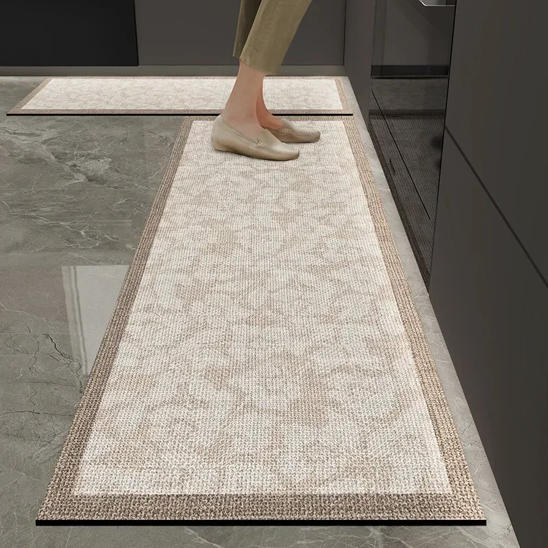

Oil absorbent, dirt resistant, non-slip and anti-drop door door mat brown