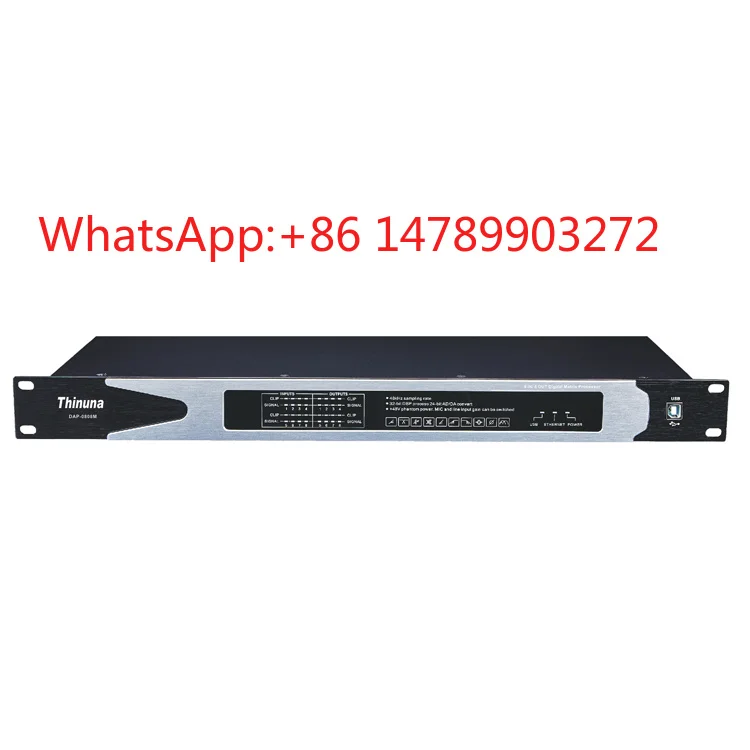 8 In 8 Out Digital Media Matrix Processor PA System Conference Stage Sound Equipment