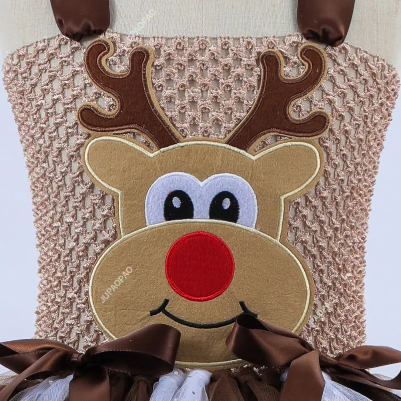 Deer Costumes for Baby Girls Christmas Dress for Kids Halloween Costumes Reindeer Tulle Tutu Dress Birthday Princess Clothes