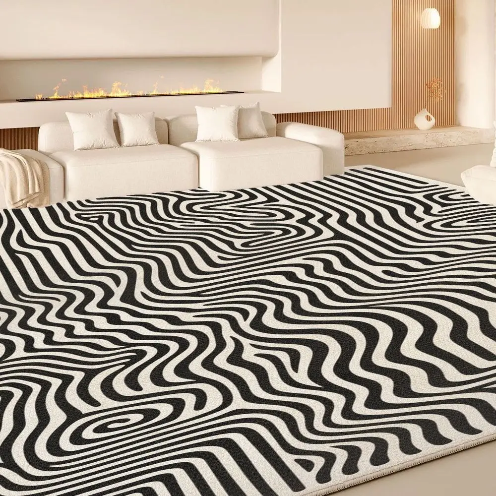 

VIKAMA Plush Loop - Pile Material Mat for Living Room and Bedside, Soft and Fluffy, with Strong Anti - static Property, Bringing
