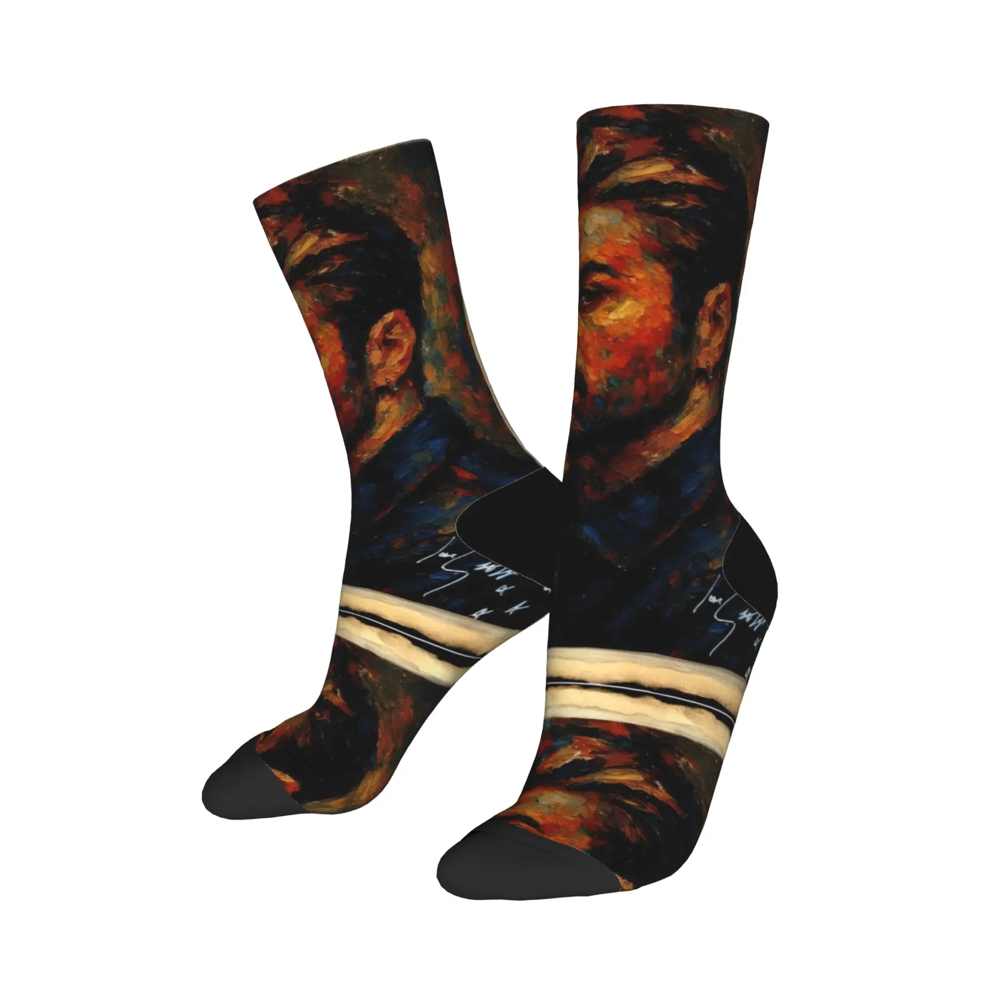 Zanger George Michaels Sokken Moderne Kousen Herfst Antislip Herensokken Zacht Ontwerp Hardloopsokken