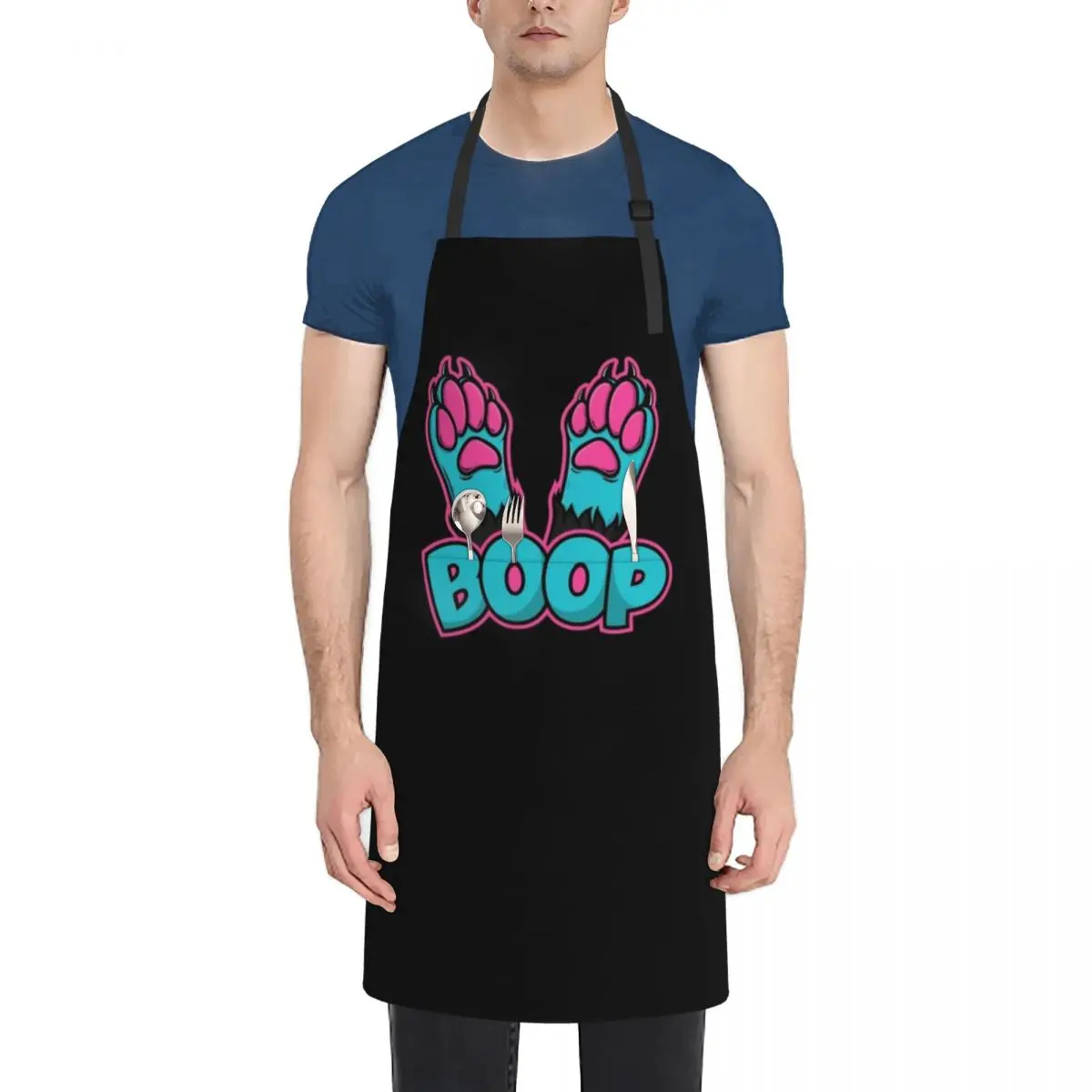 Furry Fursona Fandom Toe Beans Feet Boop Apron restaurant accessories Kitchen Women Camping Woman Kitchens Apron