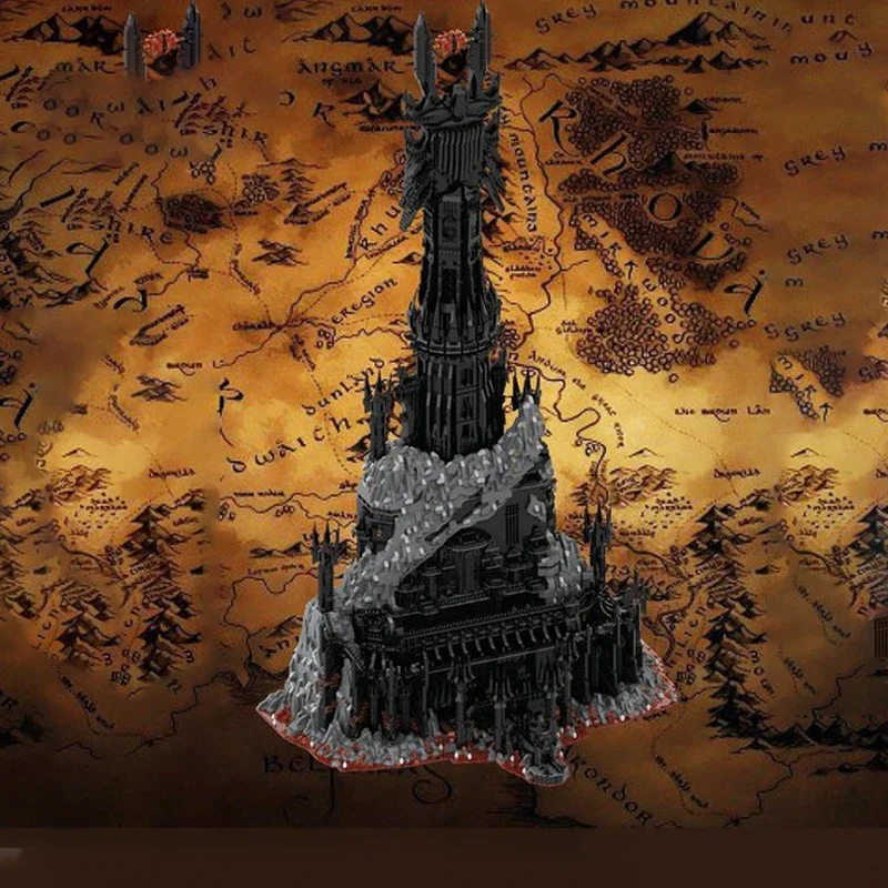 17693pcs UCS Barad-dûr Complete Bundle Model Building Blocks - Unique Lord The Rings Collectible Christmas Gift Blocks