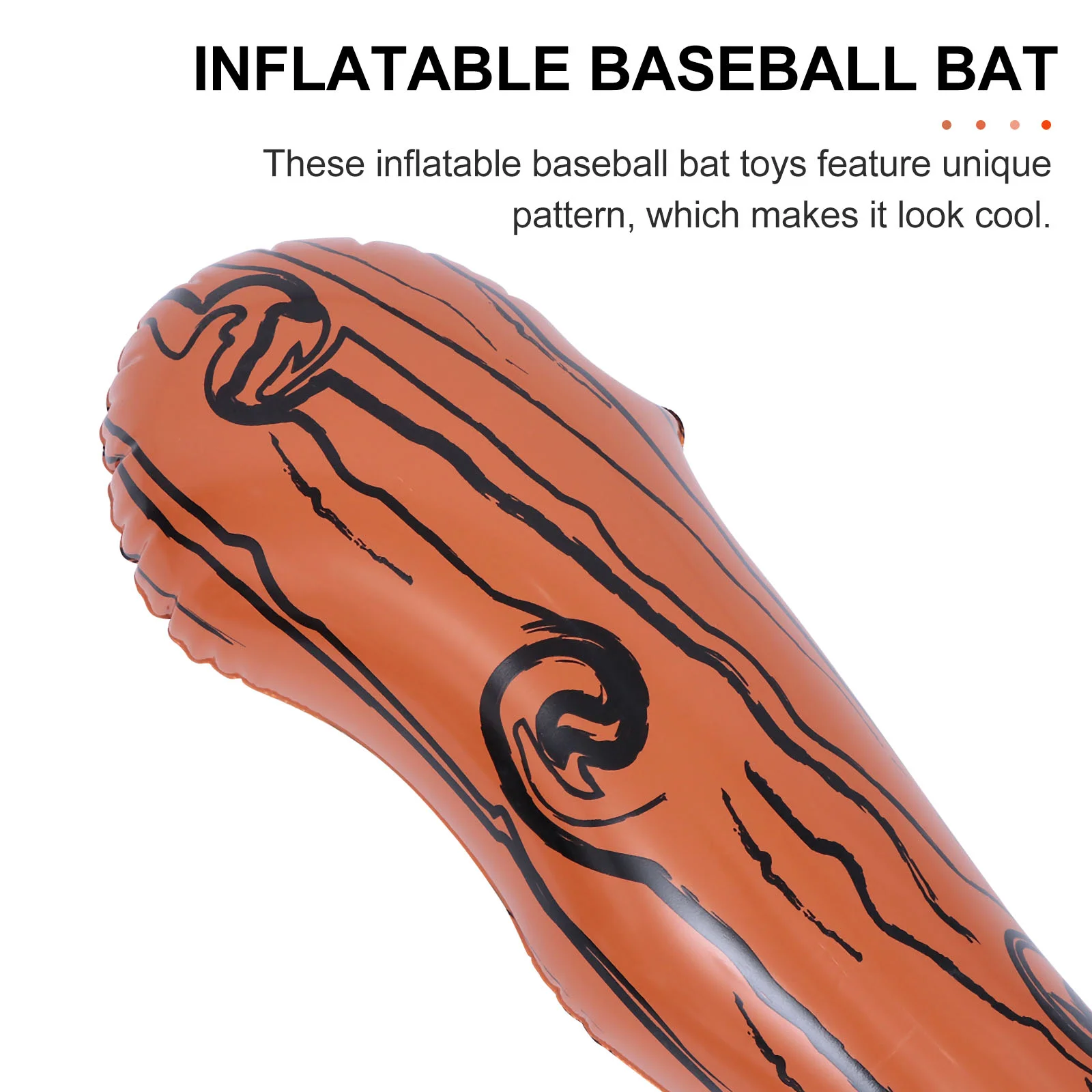 Baseball Pvc Bat Carnival Party Toy Cheering Boy Inflatable Sports Brown Inflates Child