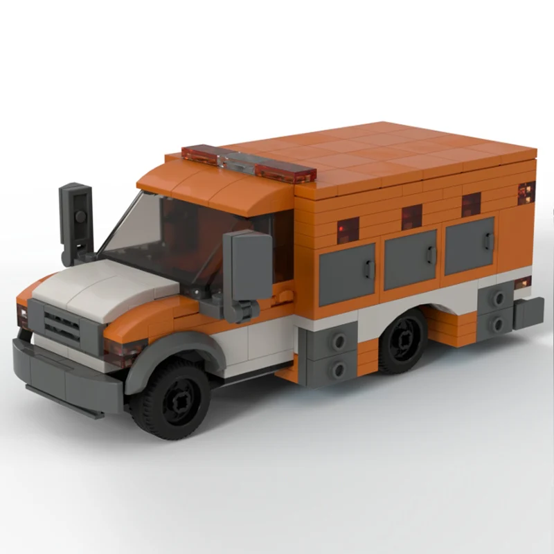 City Car Model MOC Building Bricks Classic City Service Truck Modular Technology Children Holiday Gifts Assemble Toys Suit